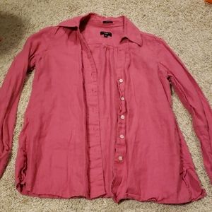 Talbots button up linen shirt